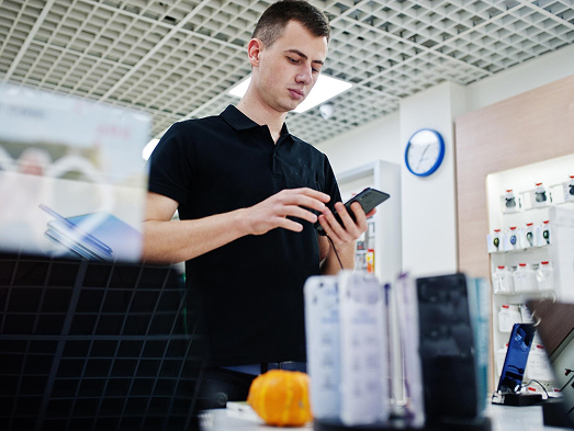 Glass counters blurred 2